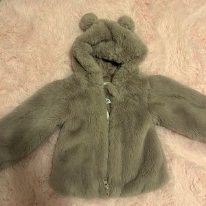 Baby girl faux fur jacket